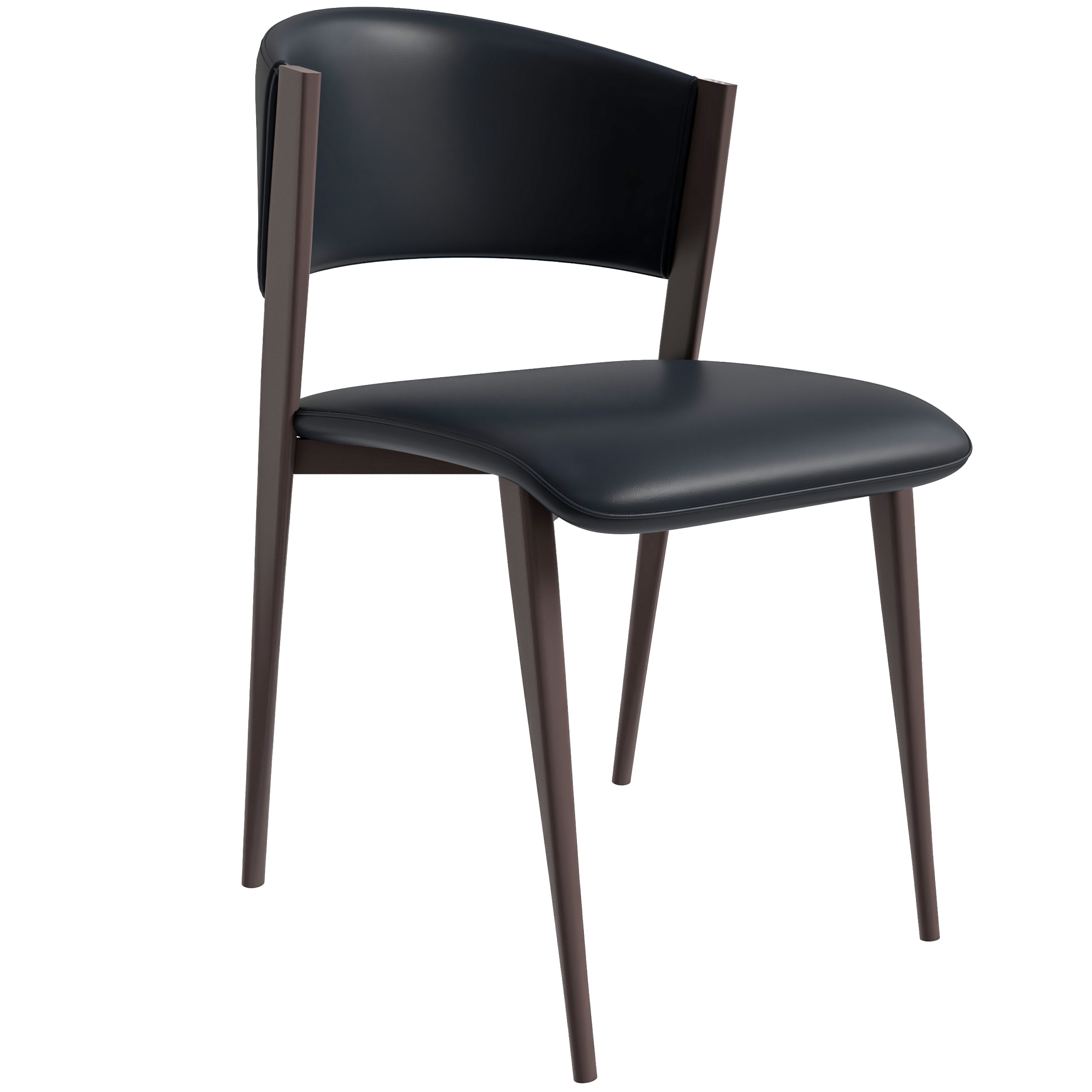 Aspen Collection Modern Dining Chair in Black