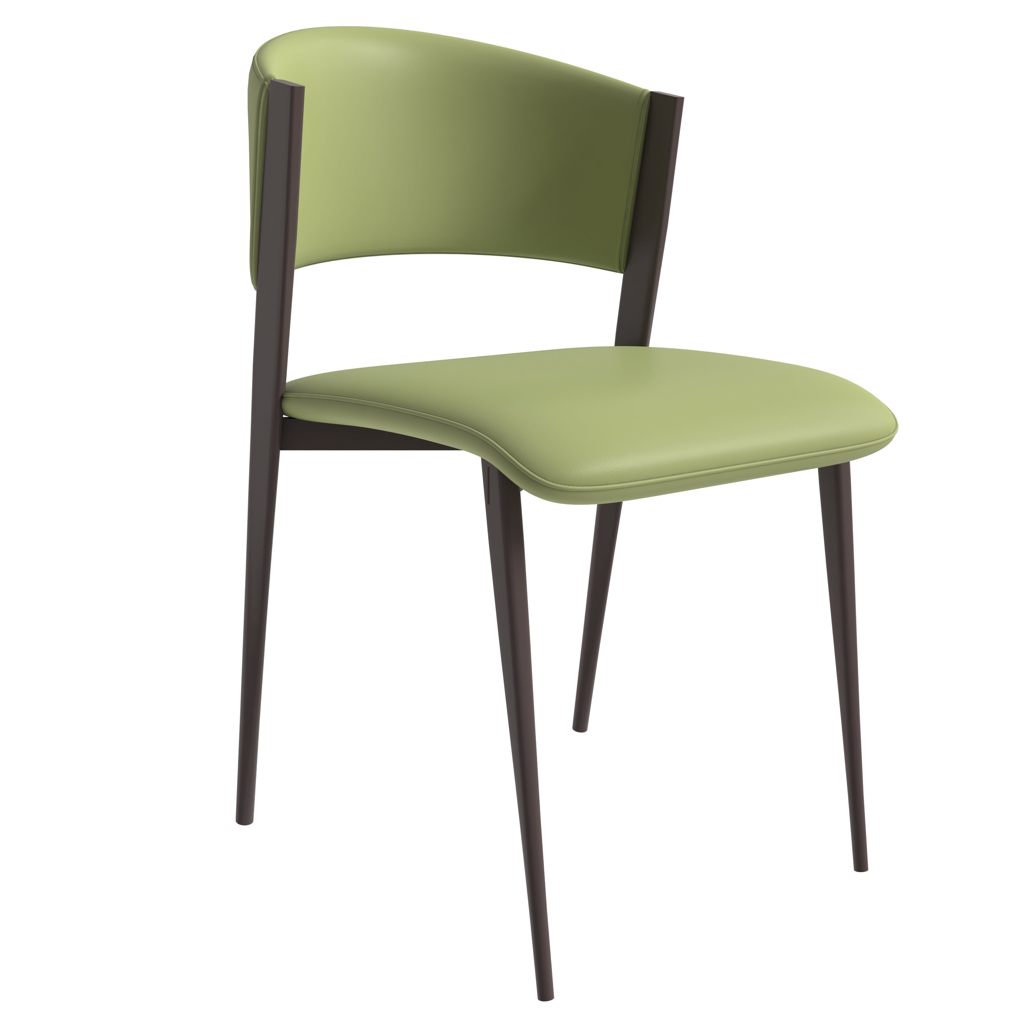 Aspen Collection Modern Dining Chair in Olive Green