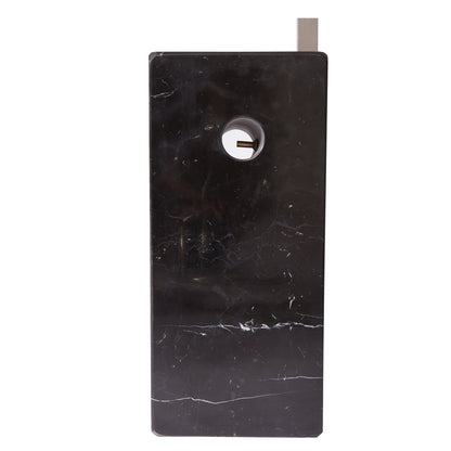 Arc Lamp with Marble Cube Base