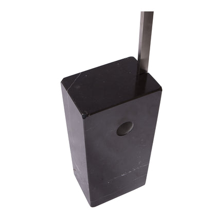 Arc Lamp with Marble Cube Base