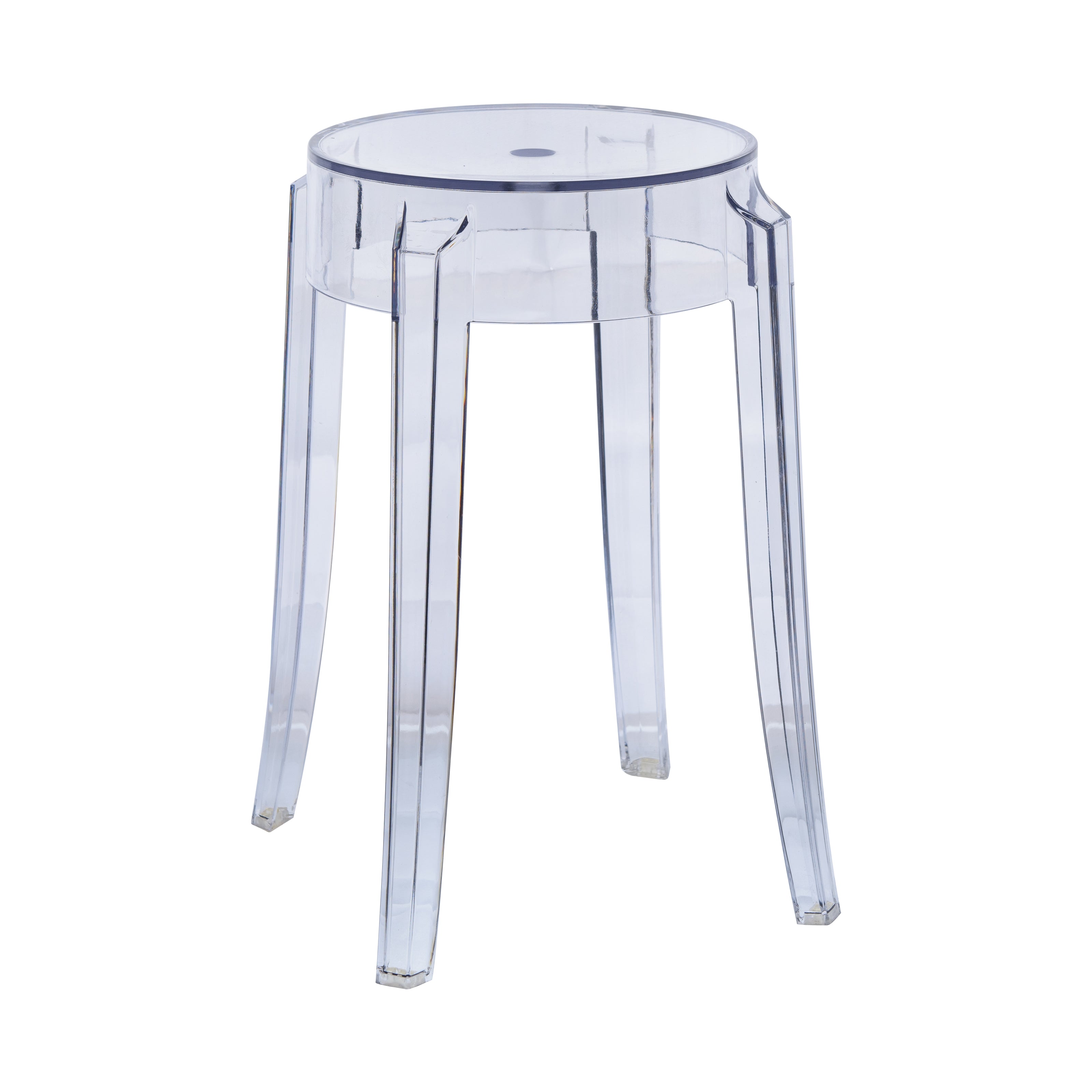 Averill Modern Plastic Dining Stool with Sturdy Seat and Legs for Kitchen and Dining Room