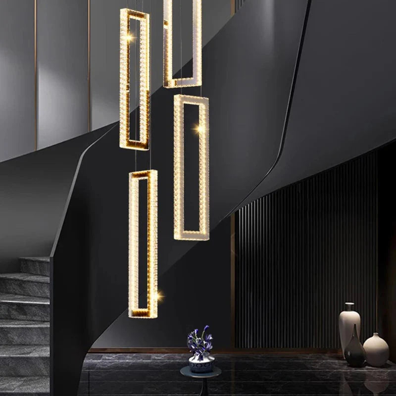 Acai Crystal Multi Pendant Chandelier