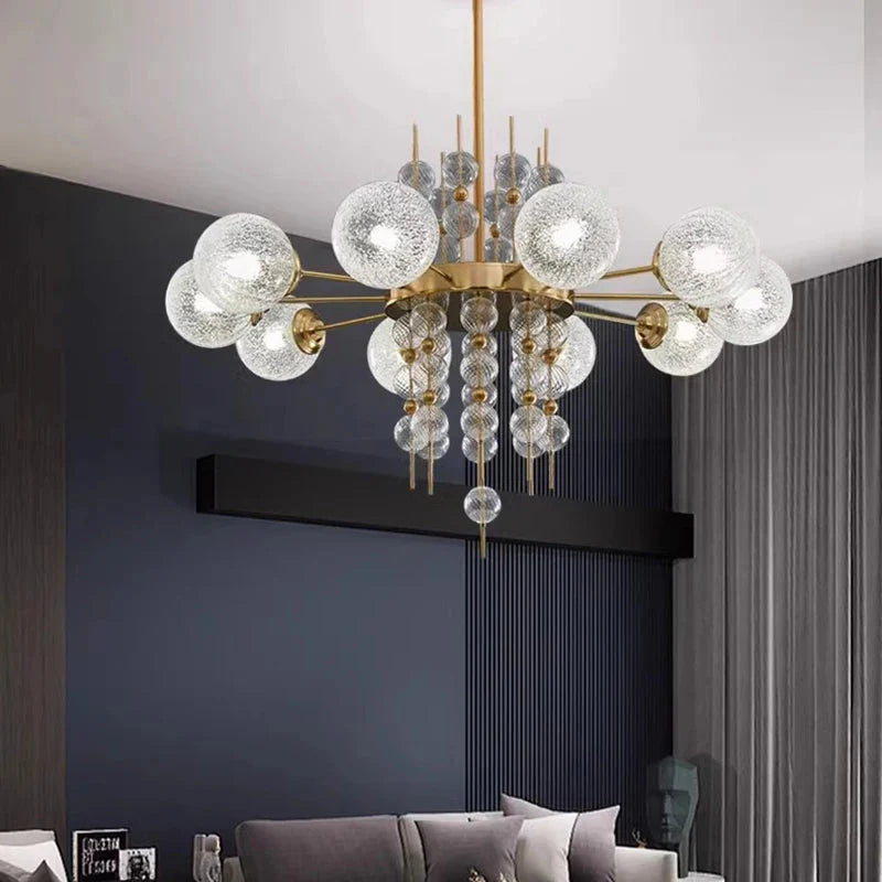Acrylic and Gold Pendant Light - Ceiling Light