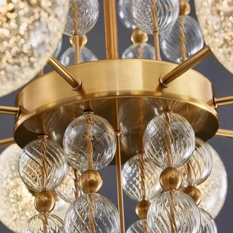 Acrylic and Gold Pendant Light - Ceiling Light