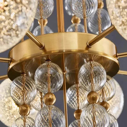 Acrylic and Gold Pendant Light - Ceiling Light