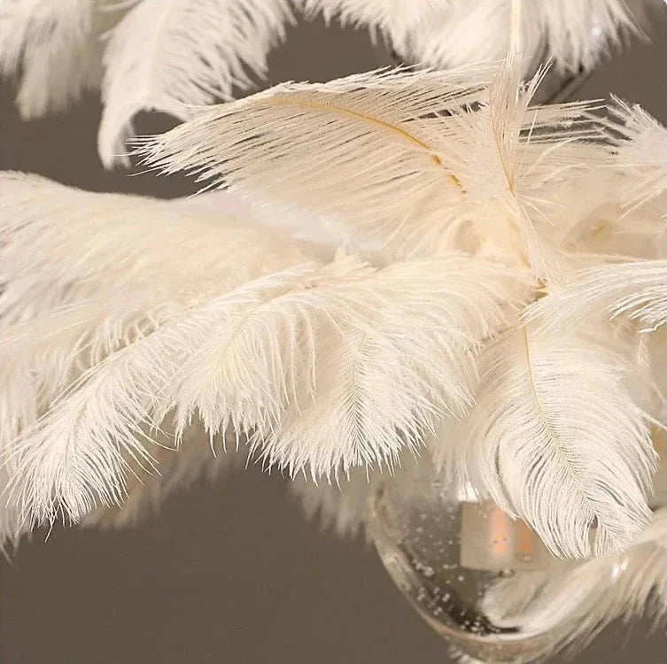 Adel Feather Staircase Lighting Chandelier