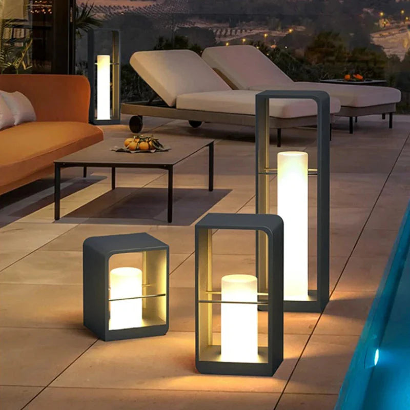 Modern Portable Waterproof Lawn Solar LED Lamp