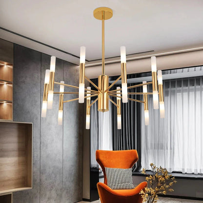 Alissa 20-Light Modern Golden Sputnik Chandelier
