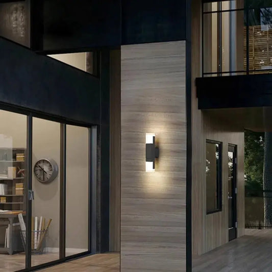 Modern Motion Sensor Outdoor Wall Sconce Light