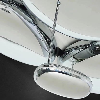 Amaris Modern Silver Flush Mount Chandelier