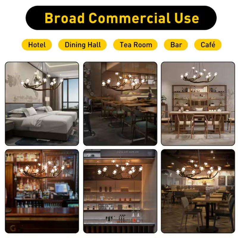 Classic Rustic Tree Branch Chandelier