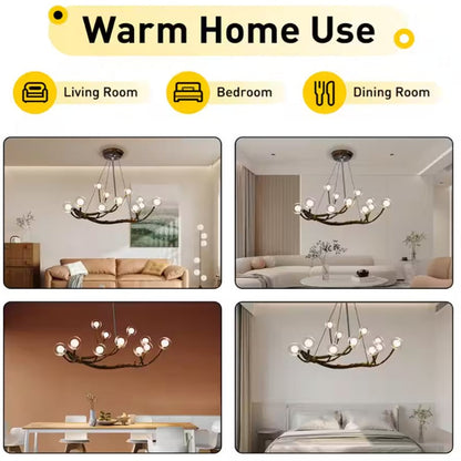 Classic Rustic Tree Branch Chandelier