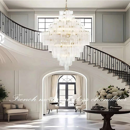 Classic Large Glass Chandelier