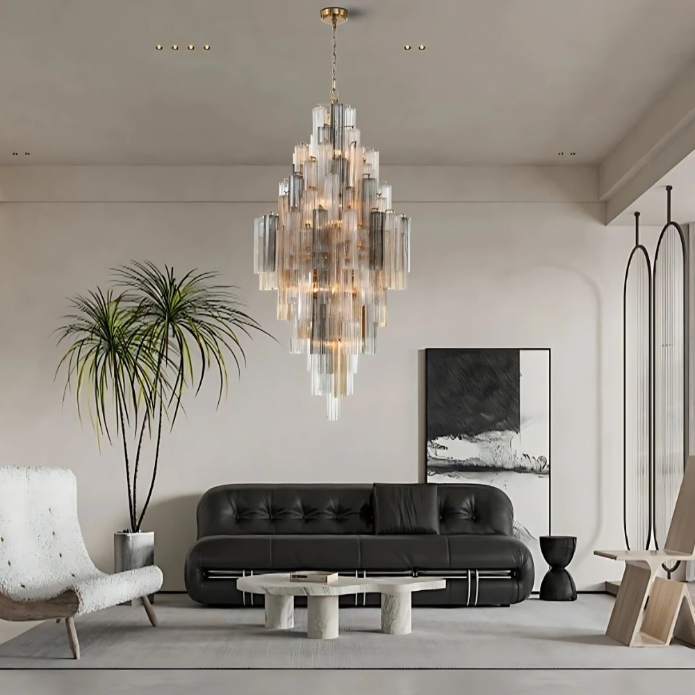 Classic Large Glass Chandelier