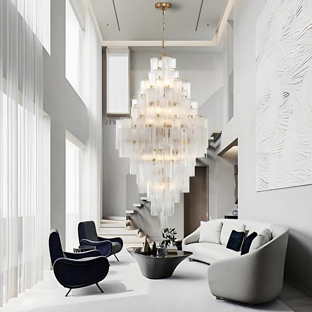 Arcdeco Large Glass Chandelier