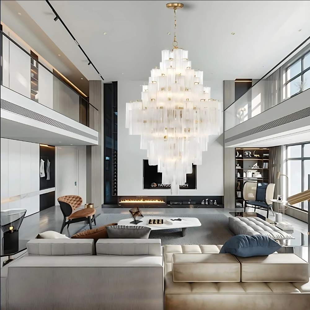 Arcdeco Large Glass Chandelier