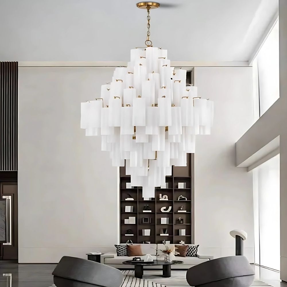 Arcdeco Large Glass Chandelier