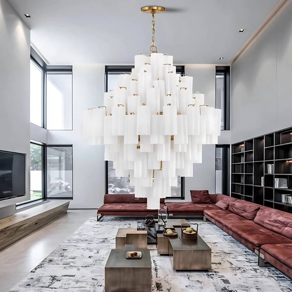 Arcdeco Large Glass Chandelier