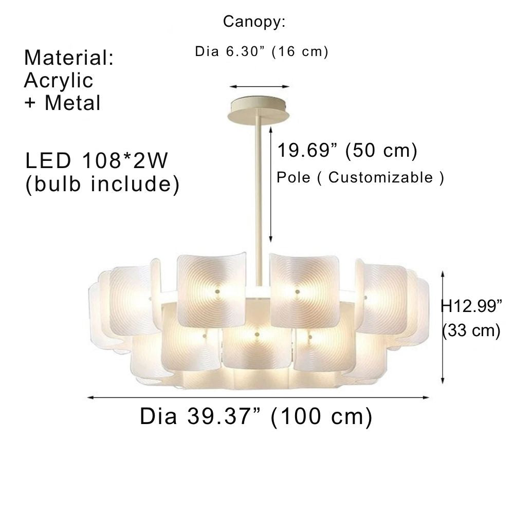 Arten Modern Acrylic Chandelier