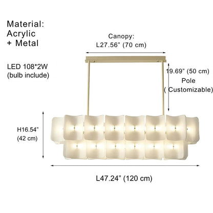 Arten Modern Acrylic Chandelier