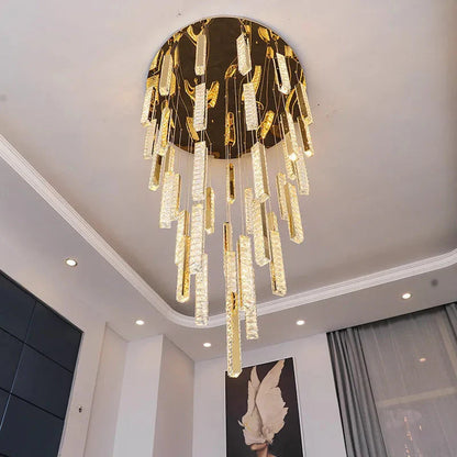 Aten Crystal Staircase Chandelier