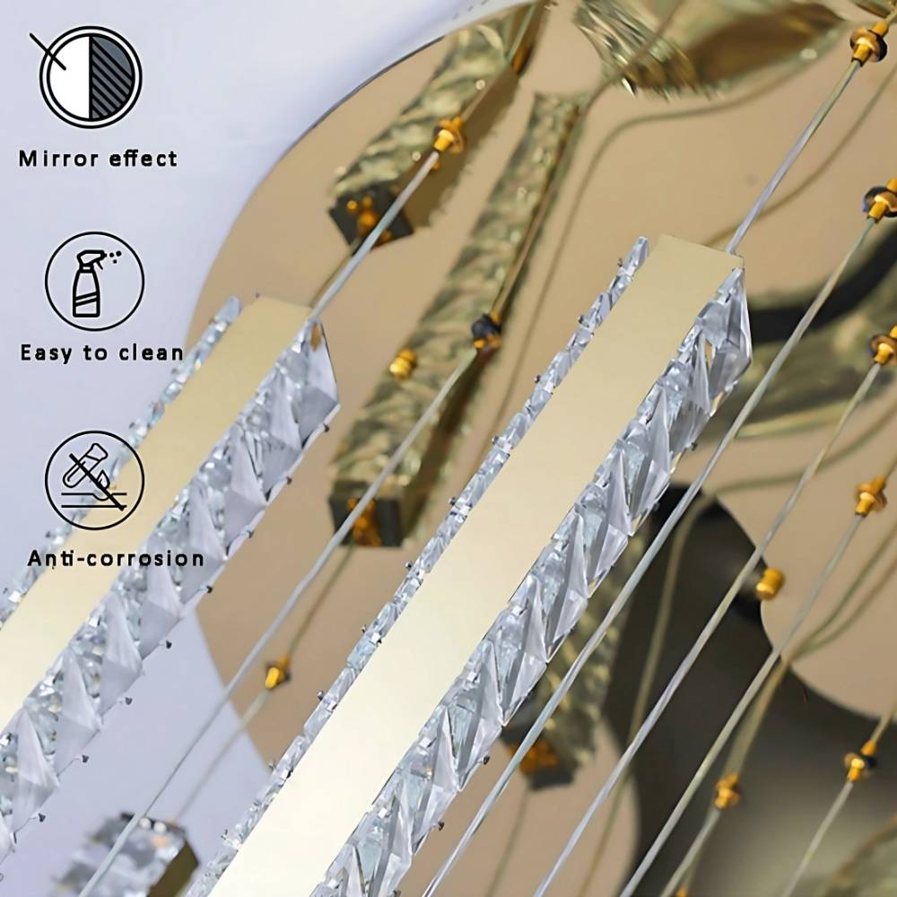 Aten Crystal Staircase Chandelier