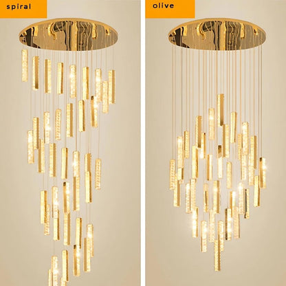 Aten Crystal Staircase Chandelier