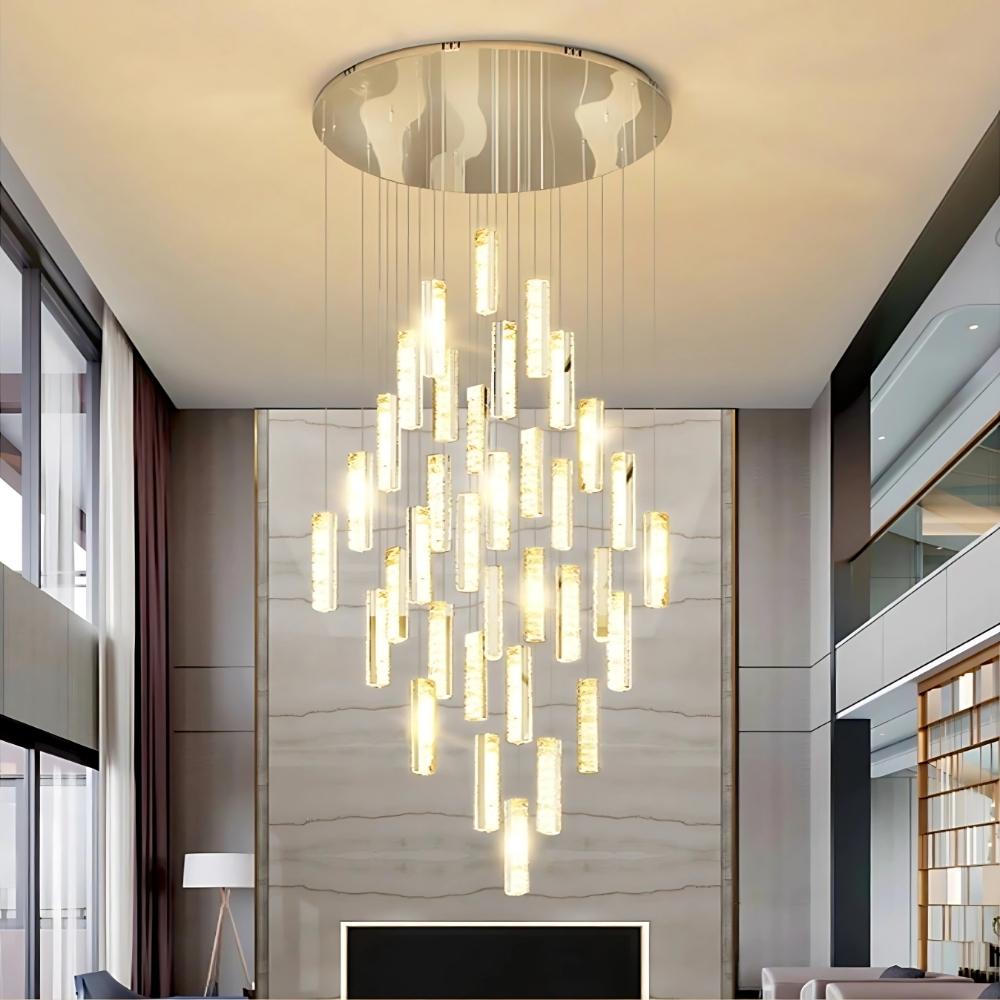 Aten Crystal Staircase Chandelier