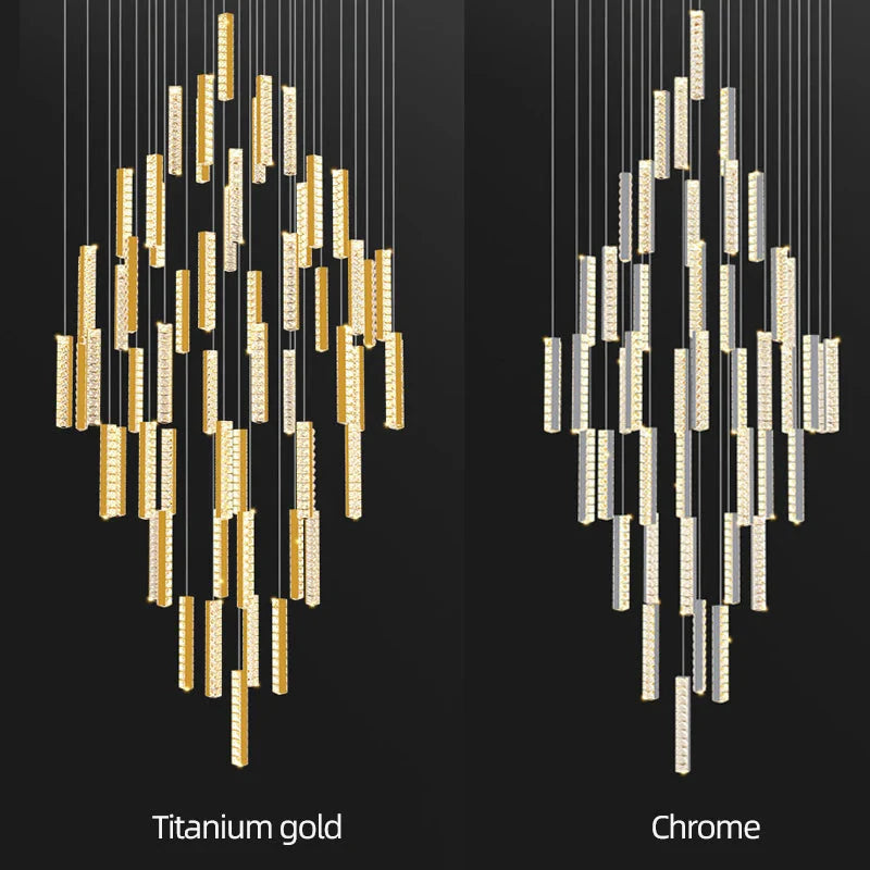Aten Crystal Staircase Chandelier