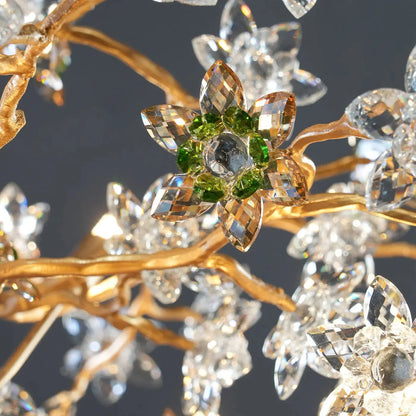 Classic Antique Vintage Brass Crystal Chandelier