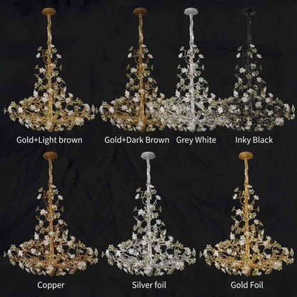 Classic Antique Vintage Brass Crystal Chandelier