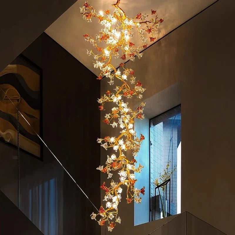 Aurora Branch Staircase Chandelier