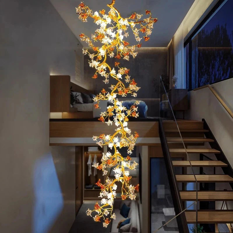 Aurora Branch Staircase Chandelier
