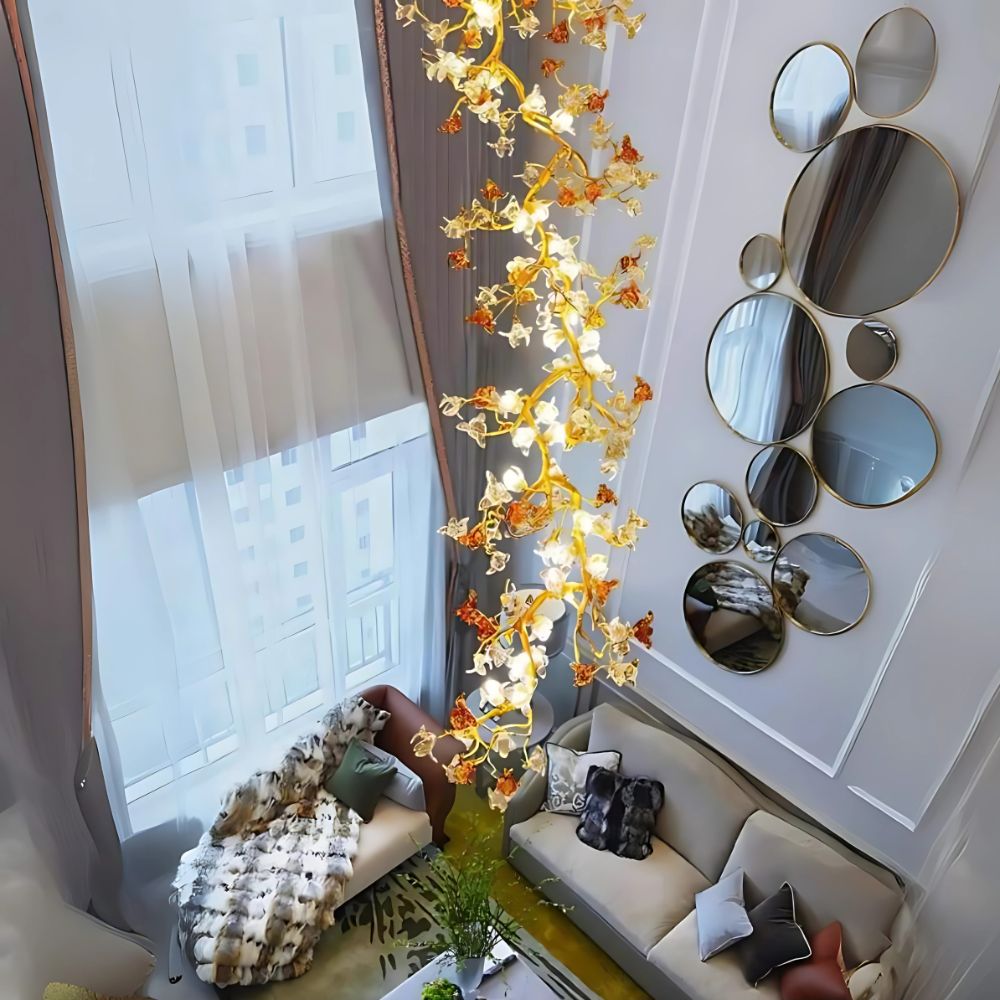 Aurora Branch Staircase Chandelier