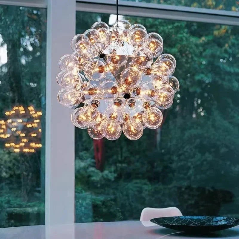Ayli Clear Glass Bubble Pendant Light