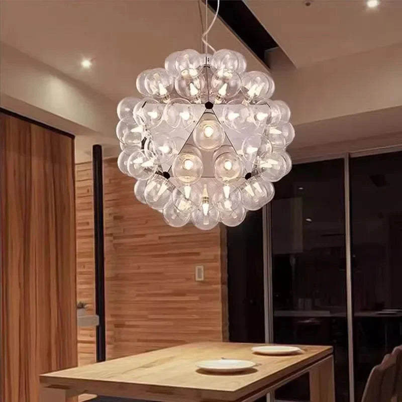 Ayli Clear Glass Bubble Pendant Light