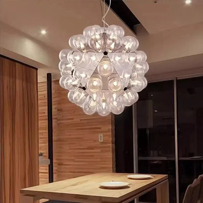 Ayli Clear Glass Bubble Pendant Light