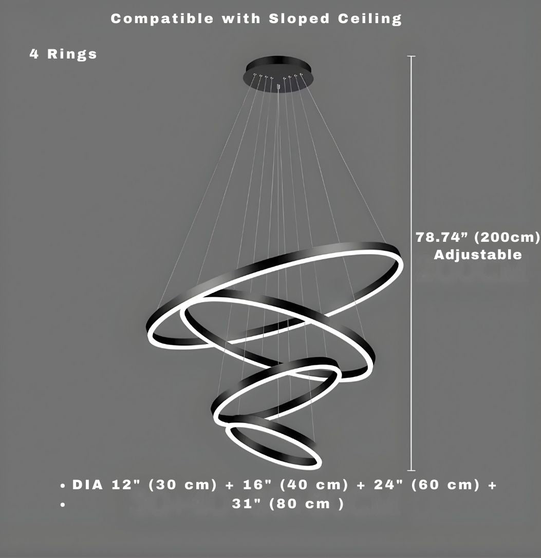 Aysan Modern Ring Chandeliers