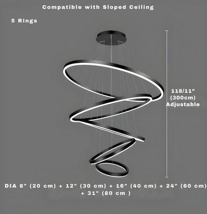 Aysan Modern Ring Chandeliers