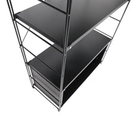 Brent Bookcase - Black Steel Frame
