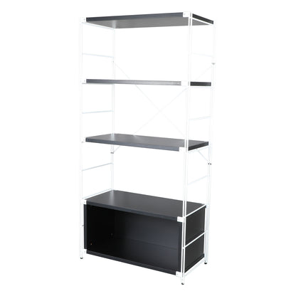 Brent Bookcase - White Steel Frame