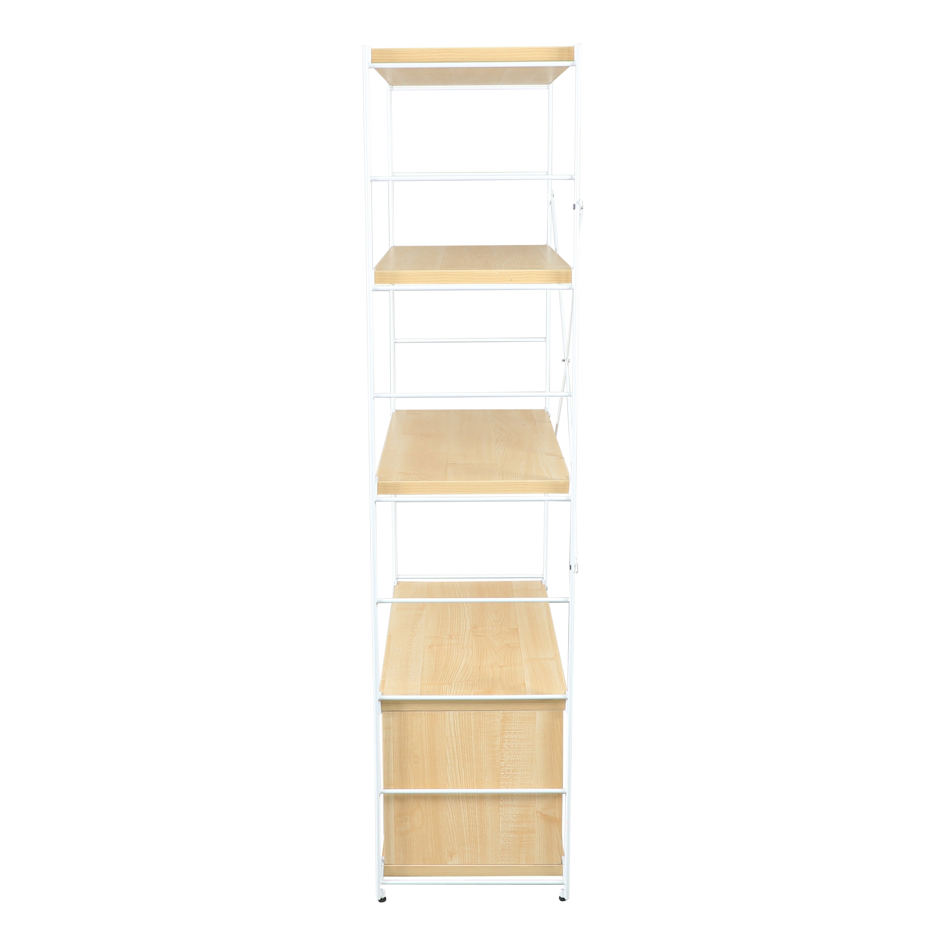 Brent Bookcase - White Steel Frame