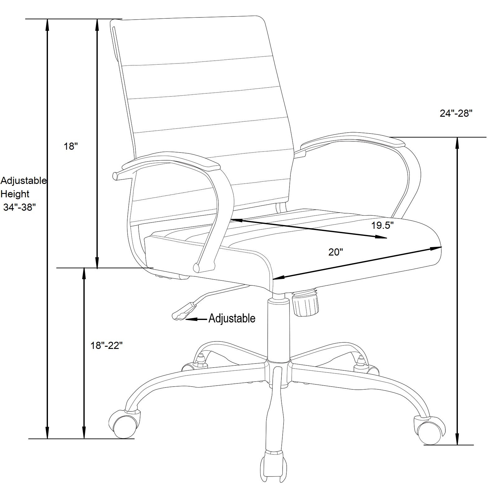 Benmar Leather Office Chair