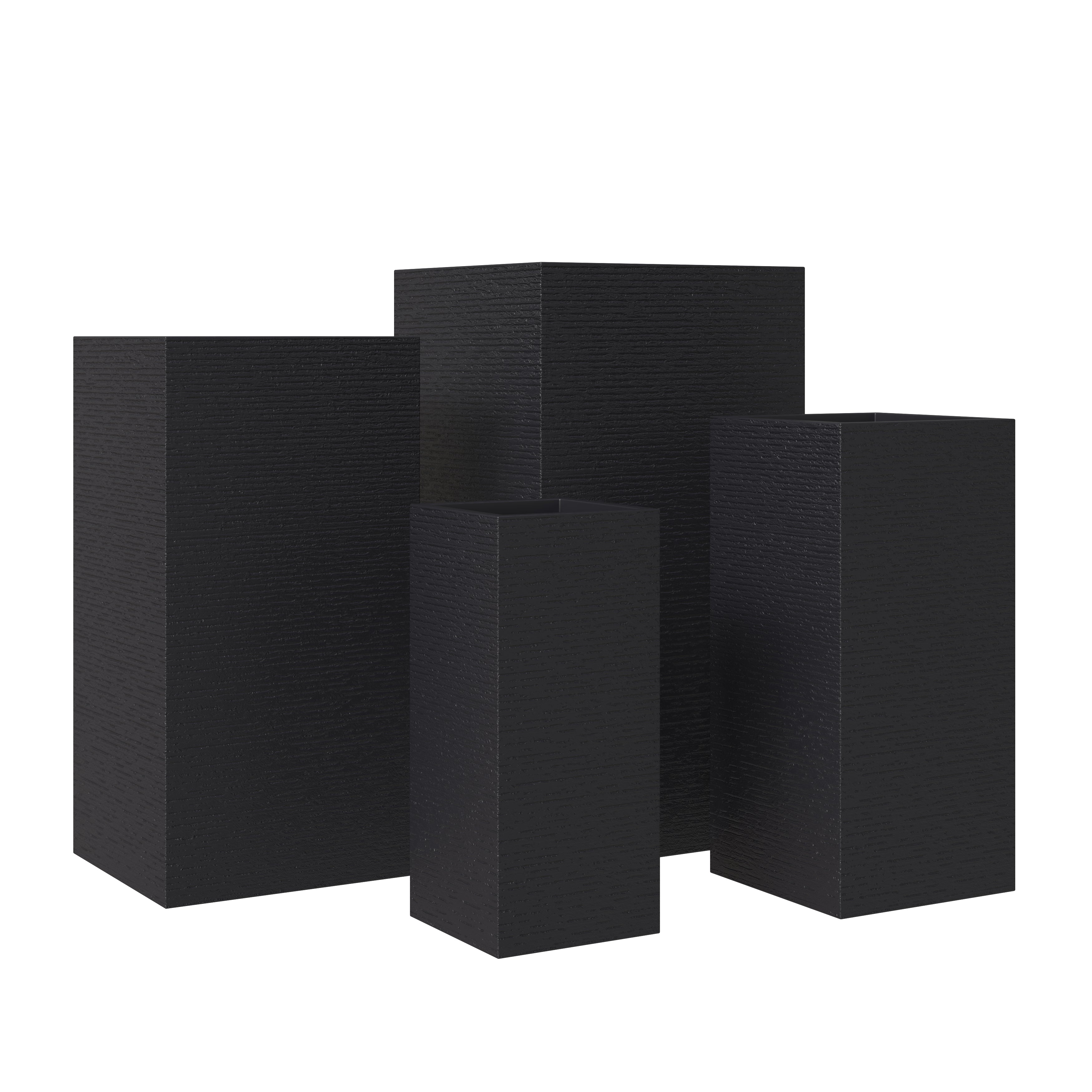 Basalt Planter Set Black