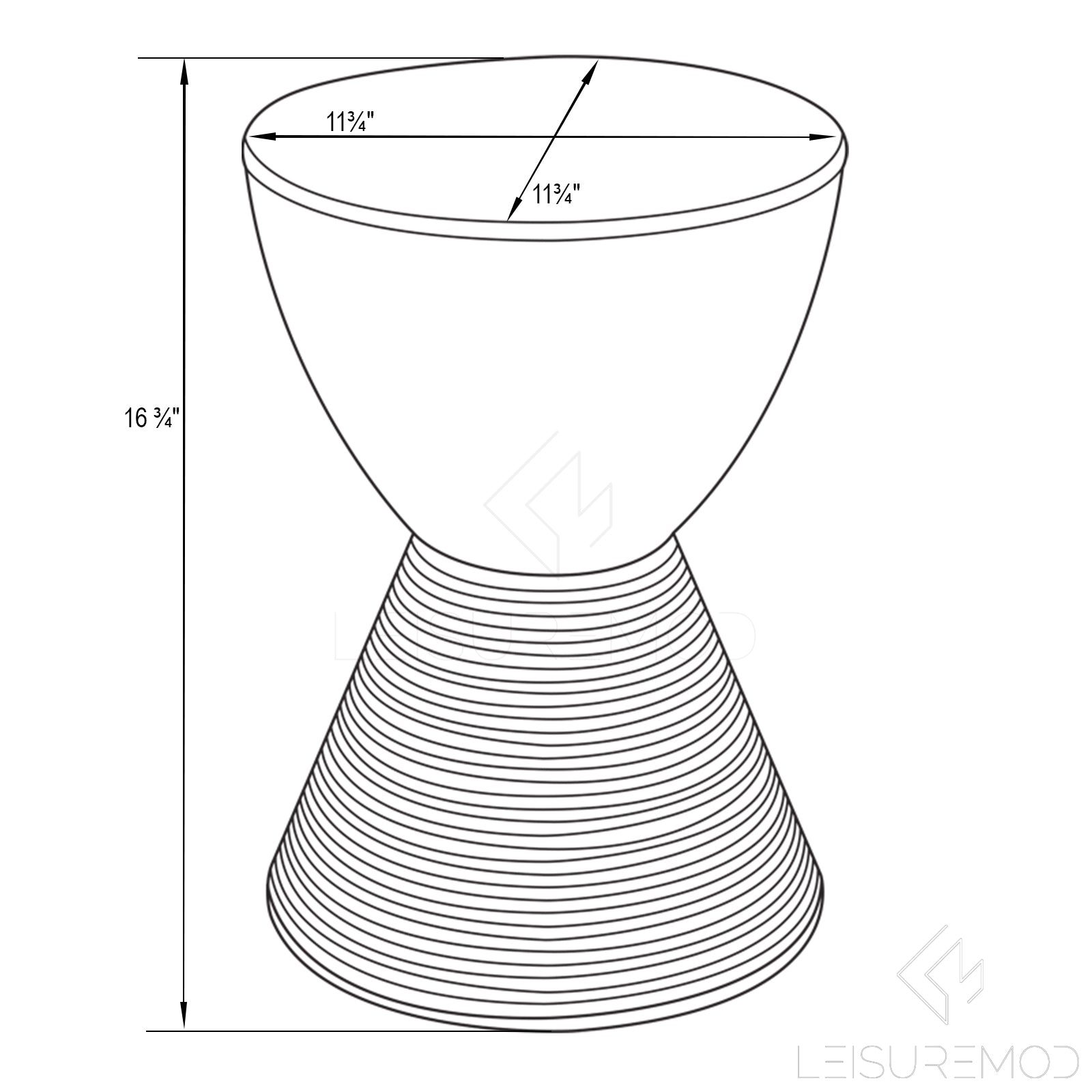 Modern Round  Boyd Side Table