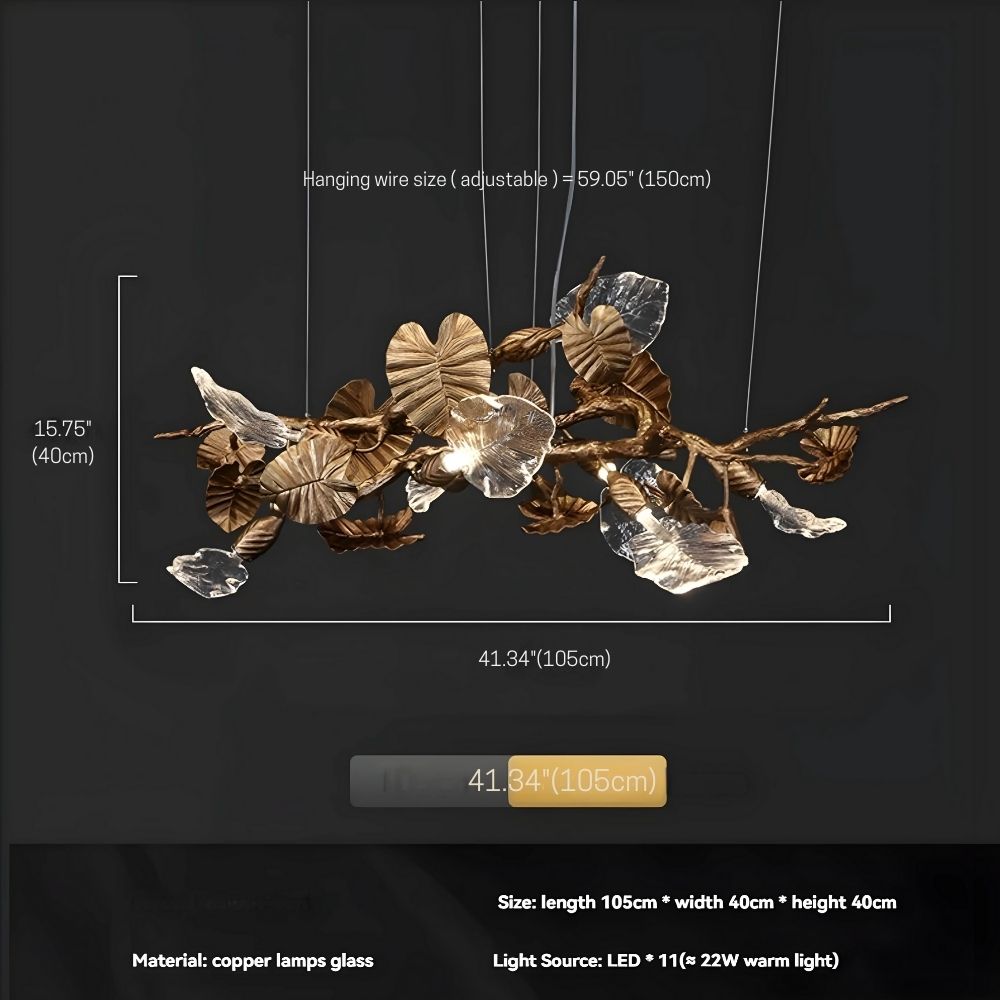 Bedya Linear Branch Chandelier