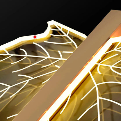 Bely Nordic Gold Long Stairwell Chandelier - Ceiling Light