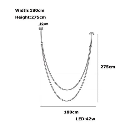 Beza Leather Belt Pendant Light