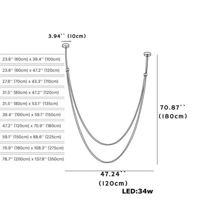 Beza Leather Belt Pendant Light