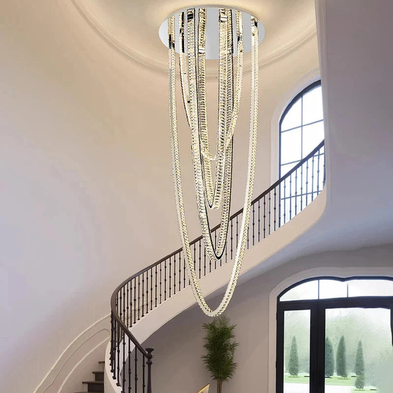Bix Crystal Hanging Chandelier